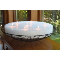 Individuell Handgegossene Runde Kerze Mit 18 Zoll Durchmesser Und Mehreren Dochten von MysticGloCandle