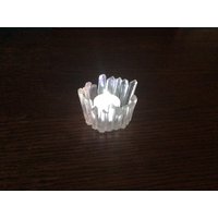 Klares Kristall-Cluster-Teelicht Oder Schmuckstück-Halter Mit Led-Teelicht-Kerze von MysticMerchantGifts