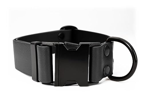 Mystique® Biothane klick Halsband 38mm schwarz 40-50cm von Mystique