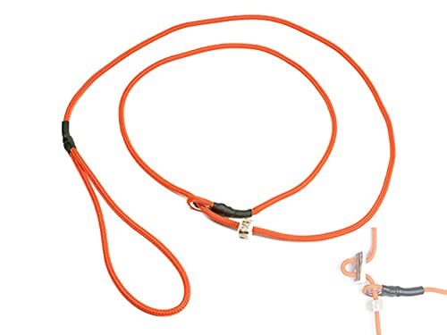Mystique® Field Trial Moxonleine 4mm mit Zugbegrenzung 150cm neon orange von Mystique