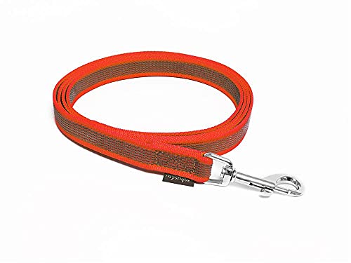 Mystique® Gummierte Leine 12mm mit Handschlaufe rot (3m) von Mystique