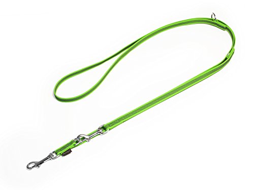 Mystique® Gummierte Umhängeleine Leine 12mm Standard Karabiner neon grün 3m von Mystique