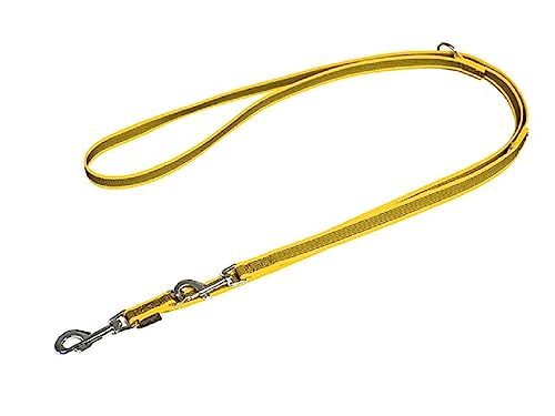 Mystique® Gummierte Umhängeleine Leine 20mm Standard Karabiner gelb 3m von Mystique