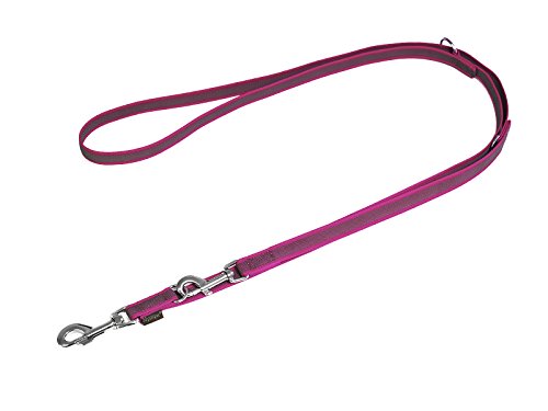 Mystique® Gummierte Umhängeleine Leine 20mm Standard Karabiner purpur 3m von Mystique