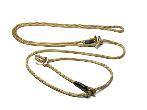 Mystique Hunting Profi lautlos Umhängeleine 8mm mit Zugbegrenzung 280cm beige von Mystique