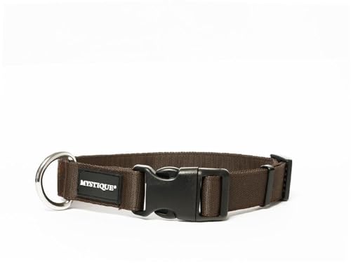 Mystique® Nylon Halsband Profi 25mm braun 50-60cm von Mystique