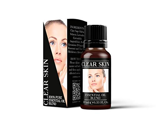 Mystix London | Clear Skin Reine und natürliche ätherische Ölmischung 10 ml – für Diffusoren, Aromatherapie und Massagemischungen | Perfekt als Geschenk | Vegan, gentechnikfrei Mystix London | Clear Skin Reine und natürliche ätherische Ölmischung 10 ml – für Diffusoren, Aromatherapie und Massagemischungen | Perfekt als Geschenk | Vegan, gentechnikfrei von Mystix
