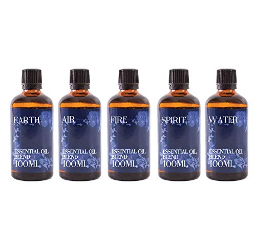 Mystix London | Die 5 Elemente ätherische Ölmischung Geschenkpackung 5x100ml | Erde, Luft, Feuer, Geist, Wasser | Perfekt als Geschenk Mystix London | Die 5 Elemente ätherische Ölmischung Geschenkpackung 5x100ml | Erde, Luft, Feuer, Geist, Wasser | Perfekt als Geschenk von Mystix