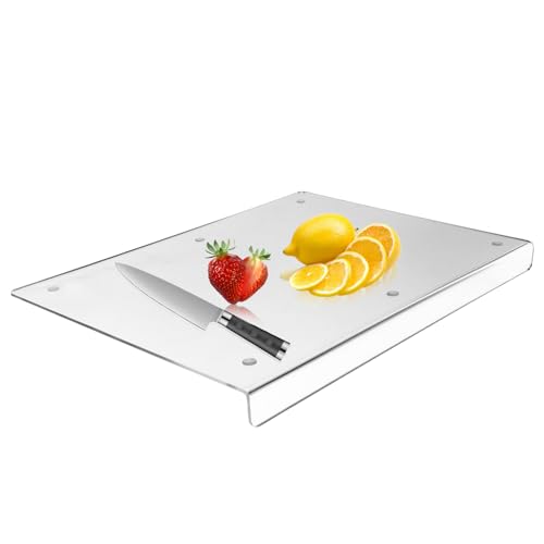 MytaYt Küchentheke Acrylic Cutting Board Anti-Rutsch Schneidebrett Transparent Schneidbrett Geeignet für Küchen und Esszimmer von MytaYt