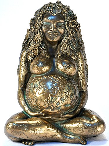 jahrtausendealte Gaia Statue – Mutter Erde 7"H bronze von Pacific Giftware