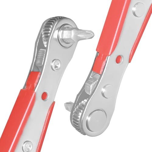 Mythosurge Ratschenschlüssel Magnetisch,110 mm Mini Ratschen Schraubendreher Winkelschraubendreher mit High-Torque-Antrieb für Zuhause Garage von Mythosurge