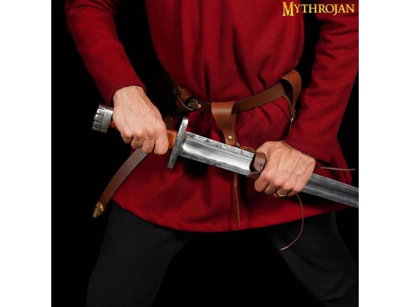 Mythrojan Gürtelhalter Linkshänder Gürtelhalter oder Schwerthalter aus Leder 21cm x 21cm Mythrojan Gürtelhalter Linkshänder Gürtelhalter oder Schwerthalter aus Leder 21cm x 21cm von Mythrojan
