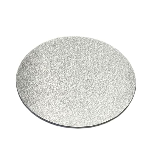 5mm Hochwertiges Tortenplatte mit Goldener & Silberner Beschichtung | Holz Cake Board Tortenunterlage | Kuchenplatte 5 Größen 5 Stück (Silber, 24cm) von Mytortenland