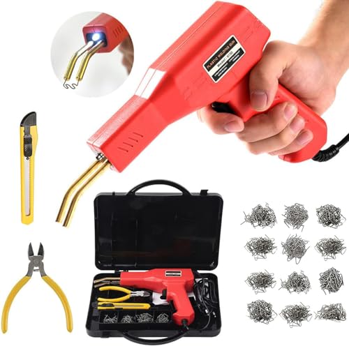 150W Plastikschweißgerät Auto Stoßer Reparatur Kit, 800-Stück Heiße Nähmaschine Schweißpistole Reparatur Maschine, Plastikreparatur Schweißen Kit für Auto Stoßer/Autoteile 150W Plastikschweißgerät Auto Stoßer Reparatur Kit, 800-Stück Heiße Nähmaschine Schweißpistole Reparatur Maschine, Plastikreparatur Schweißen Kit für Auto Stoßer/Autoteile von Mytovosn