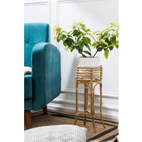 Umweltfreundlicher Cane Blumenständer "Gamla' Leichtgewicht/Korb Stil Boho Decor Stehender Rattan Blumentopfhalter von MytriDesigns
