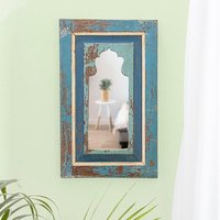 Wandspiegel Handgefertigt Aus Upcycling-Möbeln Beunruhigtes Blau Oder Braun/Einzigartiger Rechteckiger Akzentspiegel Altholz Wandspiegel Handgefertigt Aus Upcycling-Möbeln Beunruhigtes Blau Oder Braun/Einzigartiger Rechteckiger Akzentspiegel Altholz von MytriDesigns