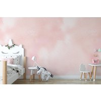 Zart Rosa Abnehmbare Tapete, Wandkunst, Tapete Abziehen Und Aufkleben, Kinderzimmer, Mädchenzimmer, Akzentwand, Mw1824 von Mywallimages