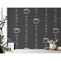 Kaffee Liebe, Coffee Shop, Espressobohnen, Abnehmbare Tapete, Tapete Abziehen Und Aufkleben, Wandbild, Küche, Modernes Dekor, Akzentwand, Mw1696 von Mywallimages