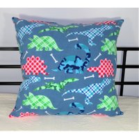 Dinosaurier Kissenbezug, 24 X Blauer Fleece-Kissenbezüge, Kissenbezug Mit Dinosauriern von MzGeezCreations