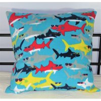 Haie Kissenbezug, 24 X Blauer Fleece Kissenbezüge, Kissenbezug Mit Haien von MzGeezCreations
