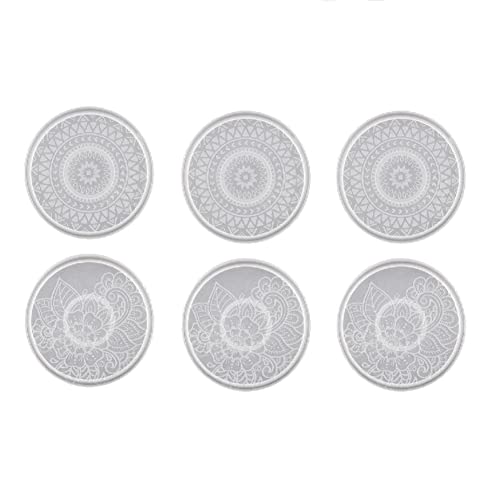 Mzpeldxk DIY Epoxid Harz Form Untersetzer Form Set, Mach Es Selbst, Tee Untersetzer Muster Runde Harz Silikon Form Schmuck Werkzeug Teile Mzpeldxk DIY Epoxid Harz Form Untersetzer Form Set, Mach Es Selbst, Tee Untersetzer Muster Runde Harz Silikon Form Schmuck Werkzeug Teile von Mzpeldxk