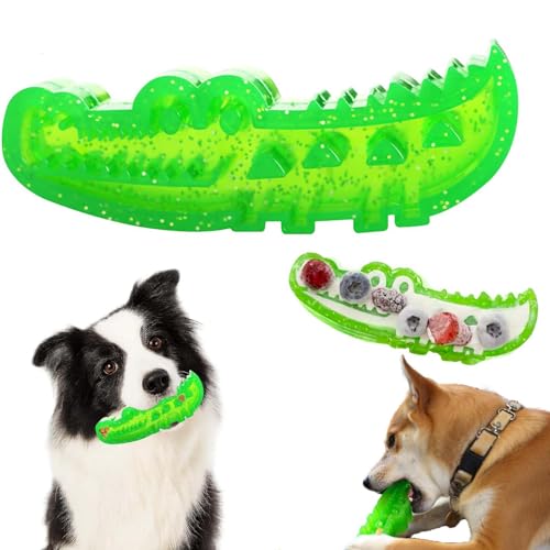 Mzzsveuy Langsames Feed Kau- und Apportier-Krokodil, 2025 neues Hunde-Puzzle-Spielzeug, langsames Füttern, Puzzle, TReat-Dosierendes Hundespielzeug fördert langsames Fressen zum Apportieren, Kauen und Mzzsveuy Langsames Feed Kau- und Apportier-Krokodil, 2025 neues Hunde-Puzzle-Spielzeug, langsames Füttern, Puzzle, TReat-Dosierendes Hundespielzeug fördert langsames Fressen zum Apportieren, Kauen und von Mzzsveuy