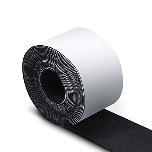 Sieman 1 Rollen 450×5×0.1cm Filzgleiter Selbstklebend Schwarz Filzstreifen Frei Formen und Größen Geschnitten Werden Perfekte für Stühle, Sofas von N+A