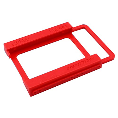 N+B 10 STÜCKE Festplattenhalterung, SSD HDD Tray Caddy Festplatte für 2,5 "bis 3,5" Adapter Festplattengehäuse Gehäuserahmen Stützrahmen, rote Farbe von N+B