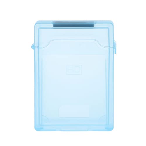 N+B Aufbewahrungsschutzbox für 2,5-Zoll-IDE-SATA-Festplatten, tragbares Kunststoffgehäuse für Externe Festplatten mit Schnallendesign, staubdicht, stoßfest, langlebige Schutzbox (blau) von N+B