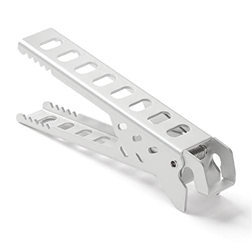 N+B Topfclip, Heißer Teller Schüsselzange, Camping Anti-Verbrühpfanne Clip, Geschirr Zubehör für Mikrowelle Picknick Griff Halter Clip, Silber, 12,5 cm x 5 cm, 1 Stück von N+B