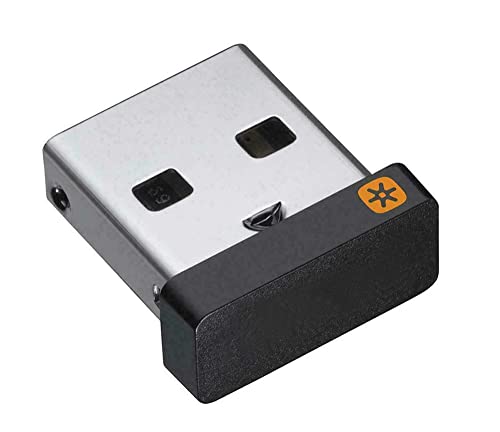 USB Unifying Empfänger, Kompatibel mit Logitech Maus/Tastatur, für MK520/MK360/K375s/M525/MX Master/M570 von N+B
