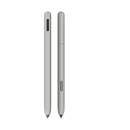 Weiche, strapazierfähige S-Pen-Hülle für Galaxy Tab S6 S7, Silikonhülle, Kratzfest, verlustfrei, klopffest, rutschfestes Zubehör mit glattem Griff, Stylus Pen Skin Cover (Gray S7) von N+B