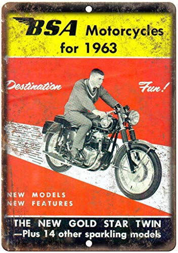 N/ A BSA Motorcycle Blechschild Retro Metall Wanddekor Tin Zeichen Vintage Plaque Wandaufkleber Geschenk Yard Bar Pub Cafe Home Decor N/ A BSA Motorcycle Blechschild Retro Metall Wanddekor Tin Zeichen Vintage Plaque Wandaufkleber Geschenk Yard Bar Pub Cafe Home Decor von Hongxin