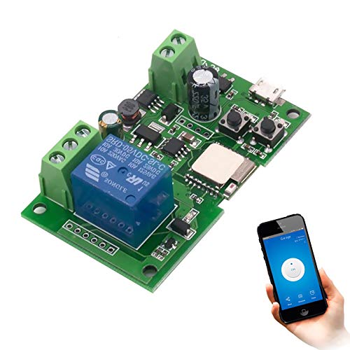 Newgoal WiFi Jog Relay Momentan/Auto-Locking-Schalter DIY-Modul Smart Home-Automatisierung eWeLink APP-Steuerungskompatibel Alexa/Google Assistant/IFTTT (ST-DC1) von Newgoal
