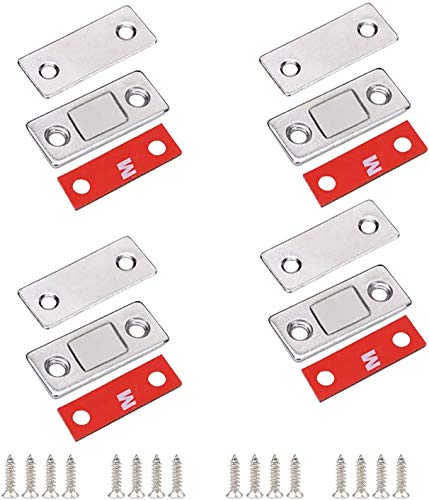 2 Stück Magnetschnäpper Selbstklebend Schranktür Magnet Tür Magnetschnäpper Möbelmagnete Türschließer Schiebetür Magnetschloss mit Schrauben für Schublade, Balkontür, Küchenschrank von "N/A"