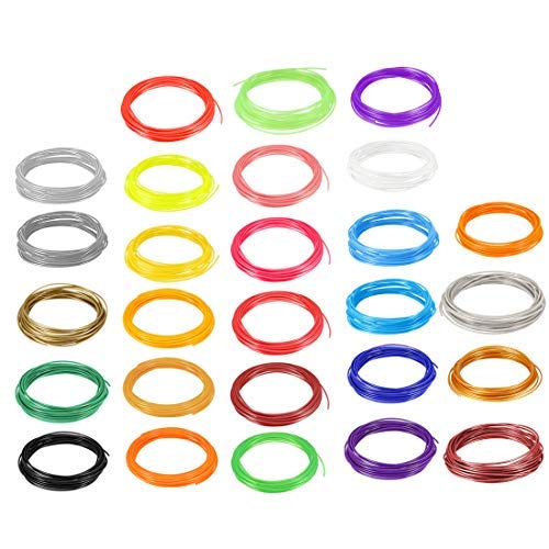 5 Meter / 16 pi PLA 3D Stift / 3D Drucker Filament 1,75 mm blau transparent von NA