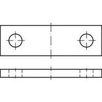 DIN 15058 Achshalter Stahl 25 x 6 von Industrial Quality Supplies