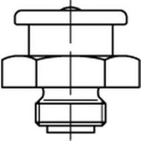 DIN 3404 Flachschmiernippel 5.8 G 1/4 - 22 SW 22 runder Kopf galv. verzinkt von Industrial Quality Supplies