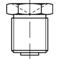 DIN 3405 Trichter-Schmiernippel Stahl AM 8 x 1 galv. verzinkt von Industrial Quality Supplies