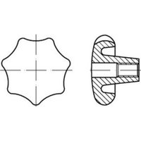 DIN 6336 Kegelpfanne Form D Grauguß 63mm M 12 mit Gewinde-Durchloch von Industrial Quality Supplies