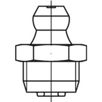 DIN 71412 Kegelschmiernippel 5.8 R 1/8 SW 11 galv. verzinkt Sechskant DIN 71412 Kegelschmiernippel 5.8 R 1/8 SW 11 galv. verzinkt Sechskant von N/A