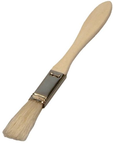 HOFMEISTER® Haushaltspinsel, flach, 18 x 1,5 cm, aus Buchenholz, Backpinsel mit Naturborste, 100% Made in Germany, Breite: 0,5 Zoll, von Hofmeister Holzwaren