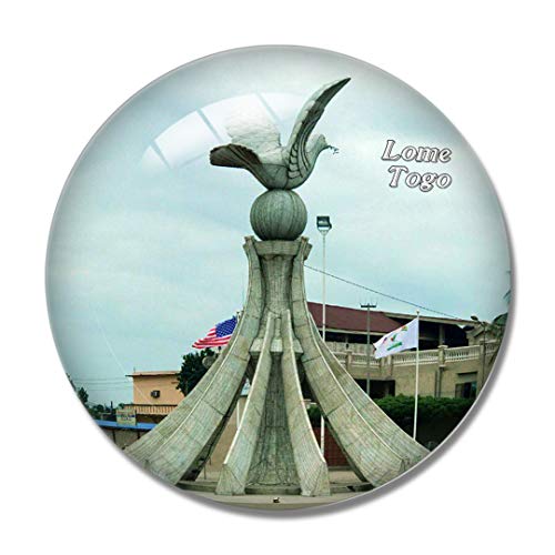 Lome Togo 3D-Kühlschrankmagnet Whiteboard Magnet Souvenir Kristallglas von "N/A"