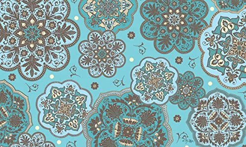 N/Ａ Fußmatte innen fussmatte außenBlass Türkis Textur von Marrakesch Design Fußmatte Home Decor deko Wohnzimmer von N/Ａ