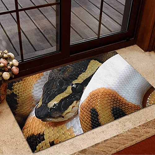 N/Ａ Fußmatte innen fussmatte außenDesign Fußmatte Wohnkultur Liebe Königspython Schlange Reptil deko Wohnzimmer von N/Ａ