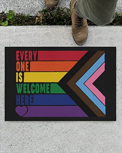 N/Ａ Fußmatte innen fussmatte außenGay Pride, jeder ist Hier willkommen, Design-Fußmatte, Heimdekoration deko Wohnzimmer von N/Ａ