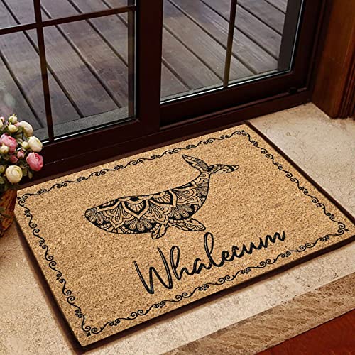 N/Ａ Fußmatte innen fussmatte außenSchöne Blumenmuster Whalecum Fußmatte Home Decor deko Wohnzimmer von N/Ａ