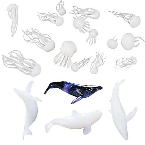 NA Woohome 20 Stück 3D Epoxy Silikonform Füller Mini Qualle Mini Wal Gießform Füller Harz Füller Resin Filler Schmuck Schmuckherstellung Resin Mold Filler für Handgemachtes Geschenk, Silikonformen NA Woohome 20 Stück 3D Epoxy Silikonform Füller Mini Qualle Mini Wal Gießform Füller Harz Füller Resin Filler Schmuck Schmuckherstellung Resin Mold Filler für Handgemachtes Geschenk, Silikonformen von N\A