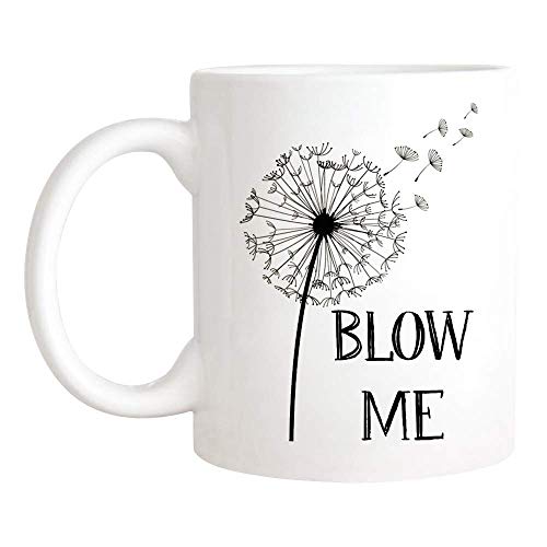 NA Blow Me Mug, Wunderschöner Löwenzahnbecher, 11 Unzen Keramik Kaffeebecher/Teetasse von N\A