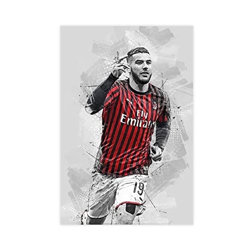 NA Foto Auf Leinwand Fußballspieler Theo Hernandez Sport Poster Sport Landschaft Büro Zimmer Dekor Geschenk 60X90cm Kein Rahmen von N\\A